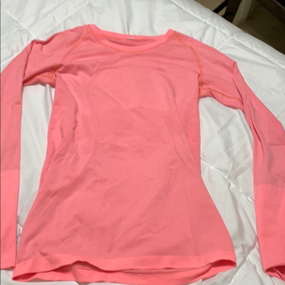LULULEMON pink swiftly tech long sleeve SIZE 8